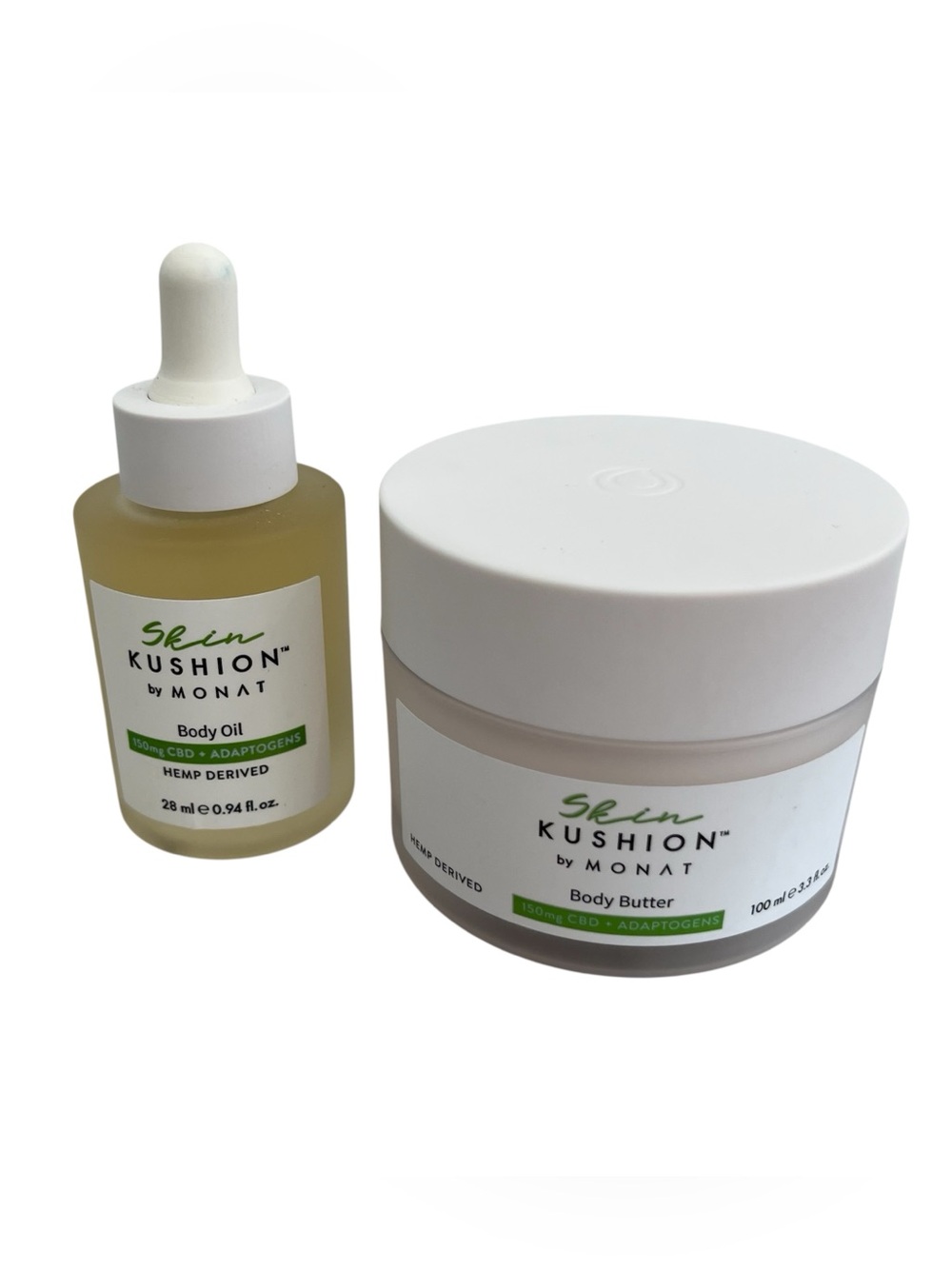 MONAT Skin KUSHION Body Oil & Body Butter Set New Sealed Hemp Adaptogens